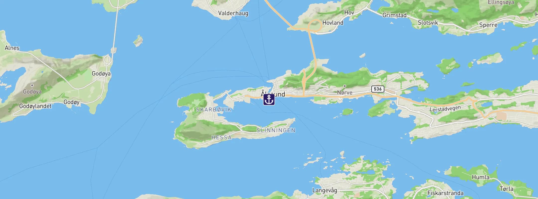 Map of Alesund