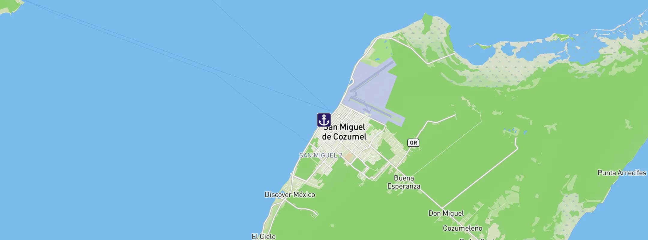 Map of Cozumel