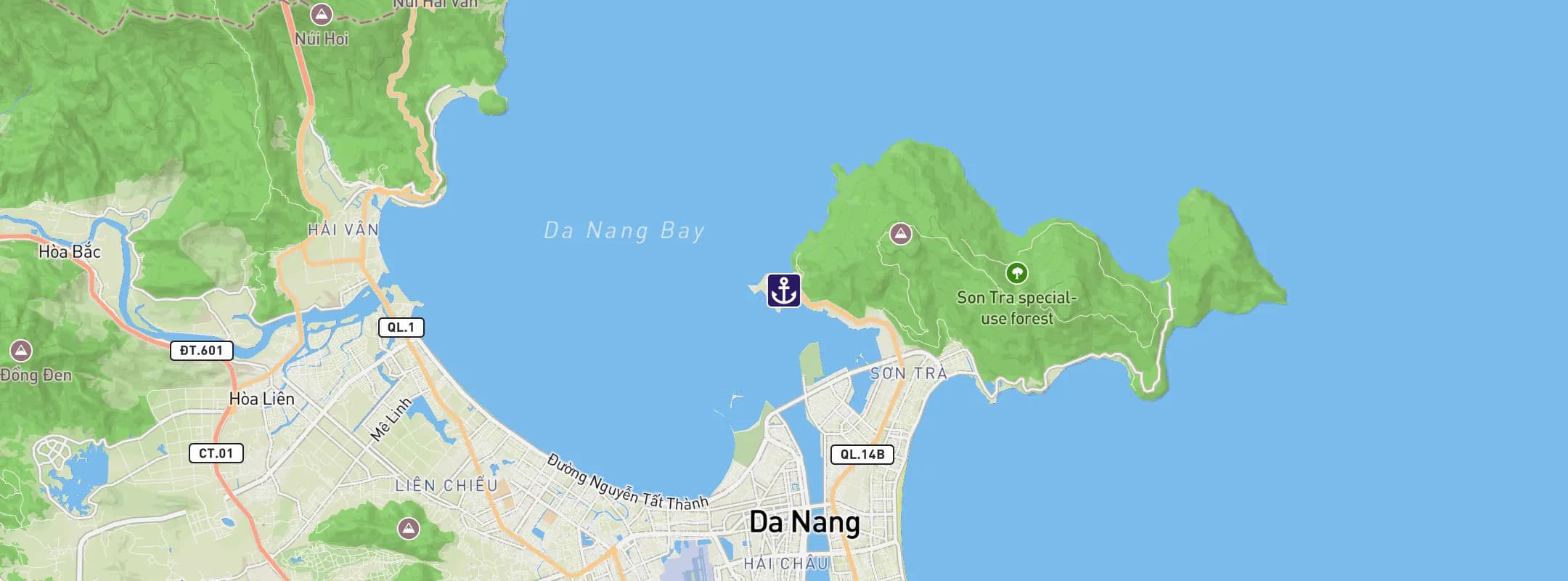 Map of Da Nang