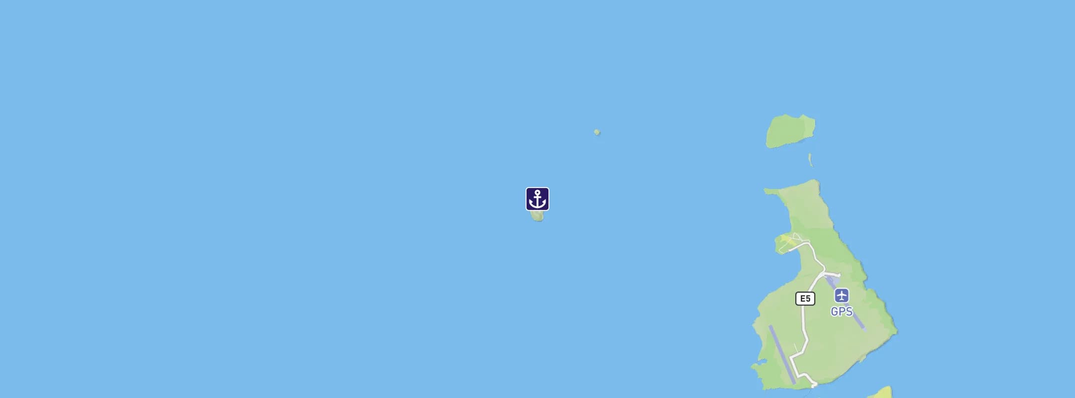 Map of Daphne Island