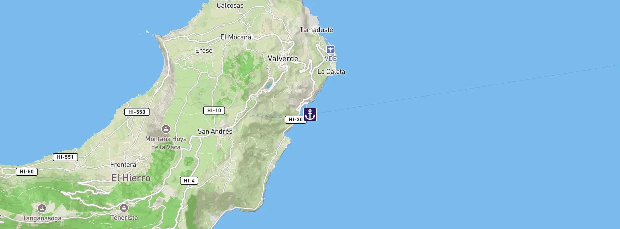 Map of El Hierro