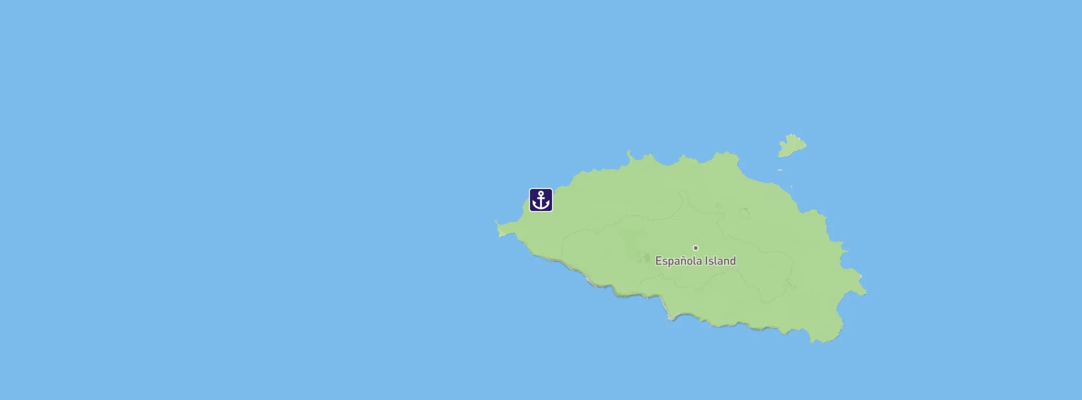 Map of Espanola Island