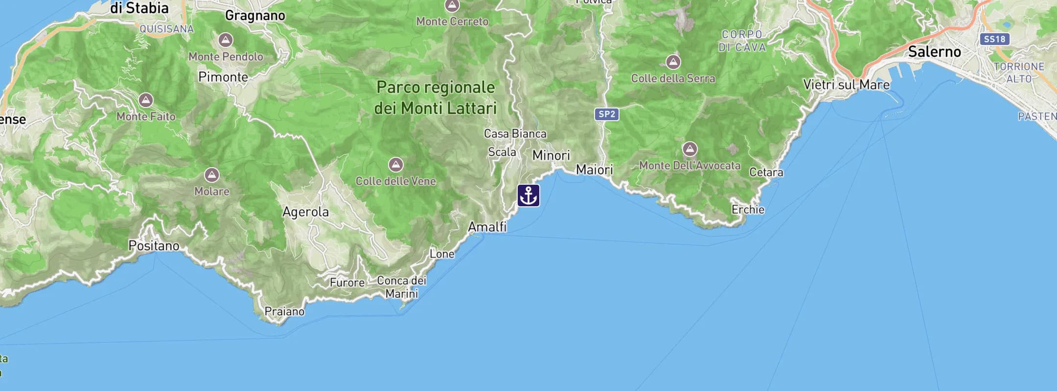 Map of Amalfi