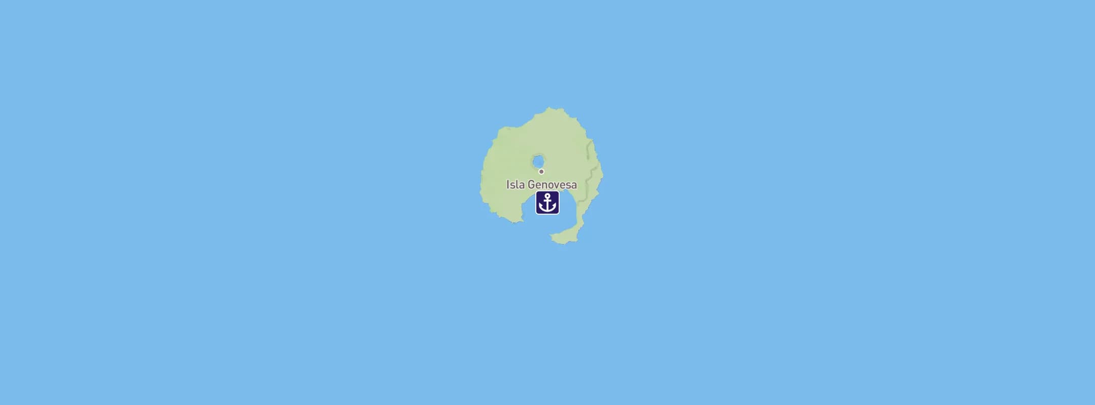 Map of Genovesa Island