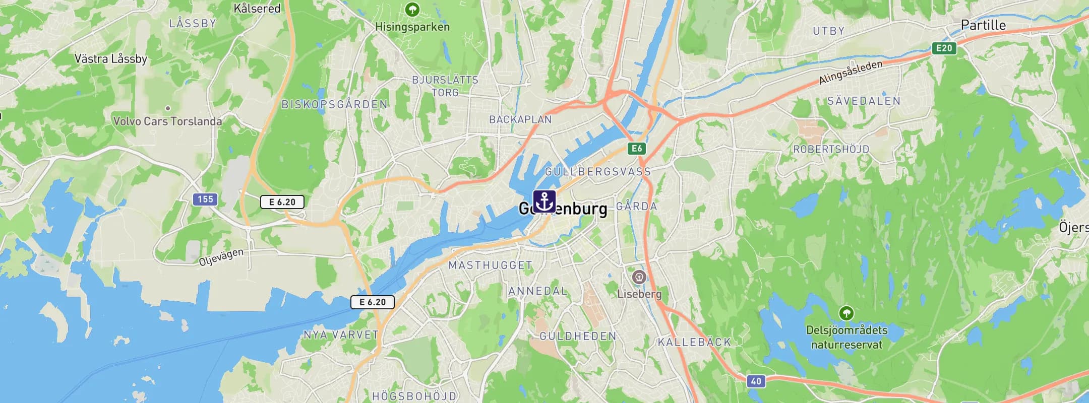 Map of Goteborg