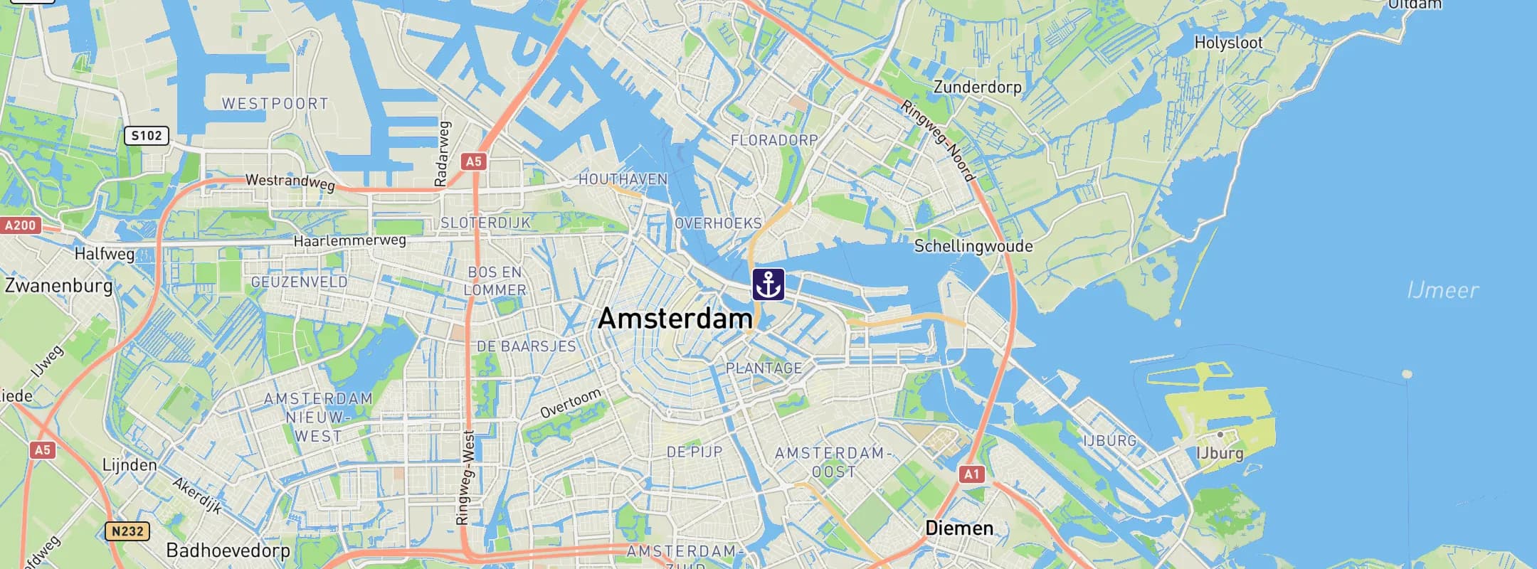 Map of Amsterdam