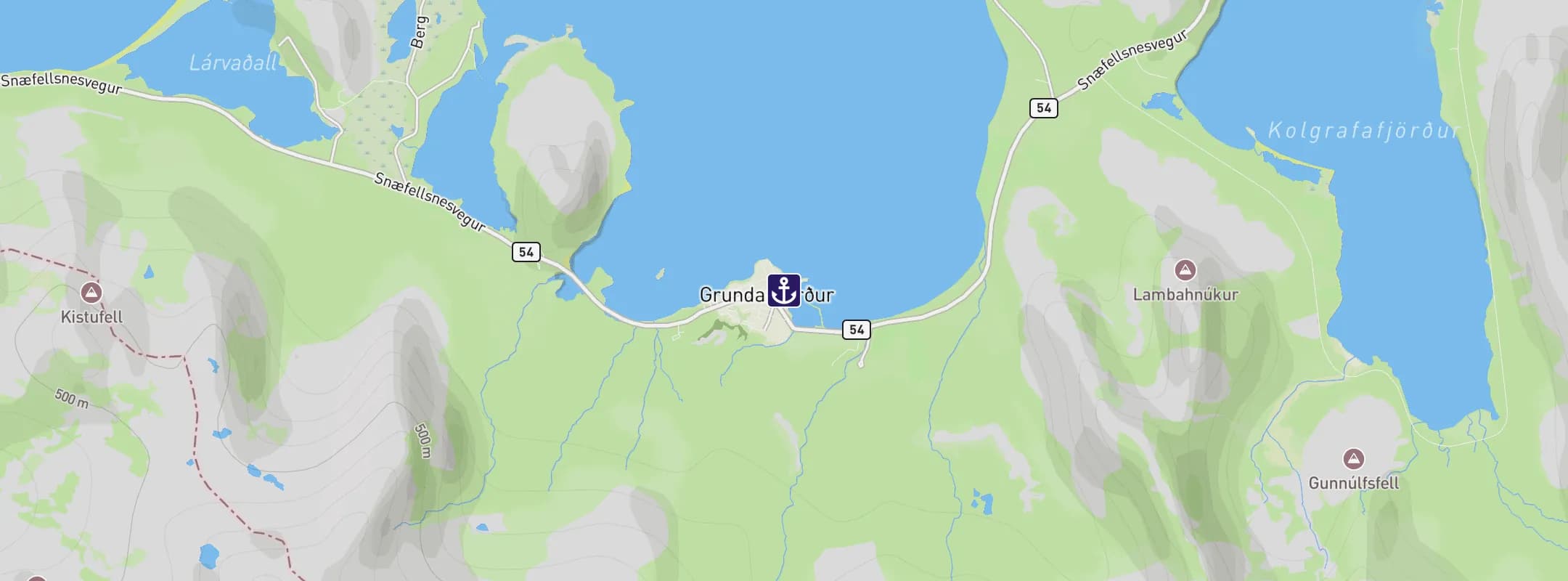 Map of Grundarfjordur