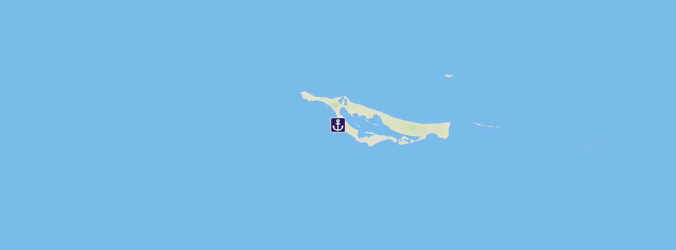 Map of Half Moon Cay