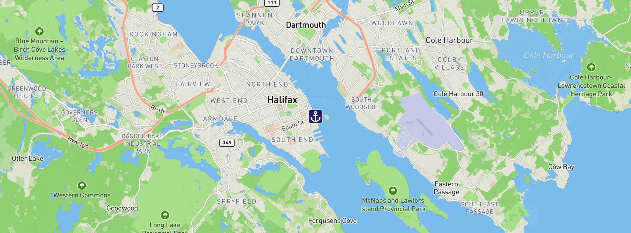Map of Halifax