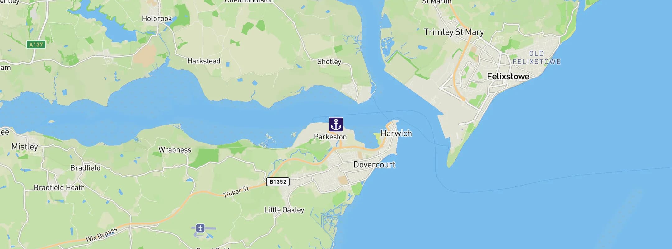 Map of Harwich