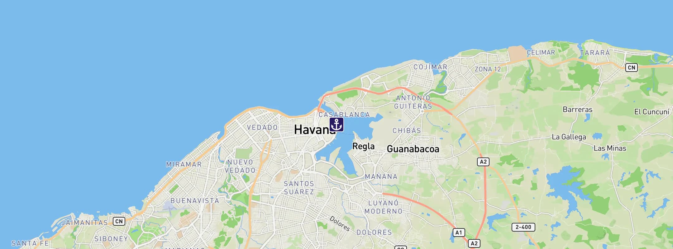 Map of Havana
