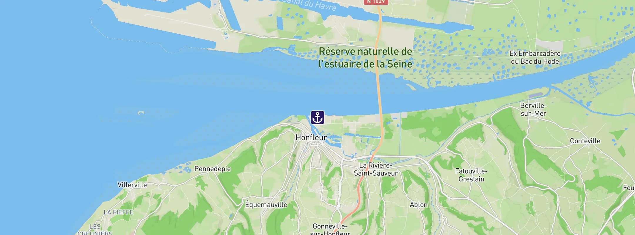 Map of Honfleur