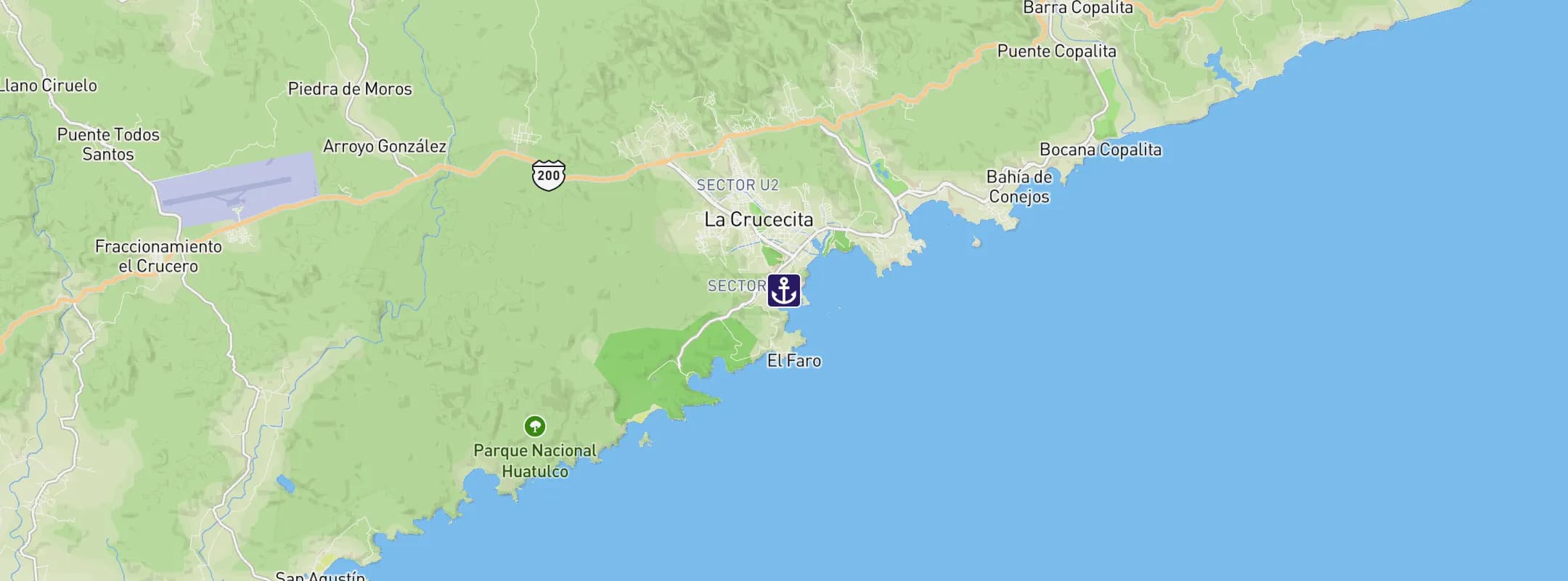 Map of Huatulco