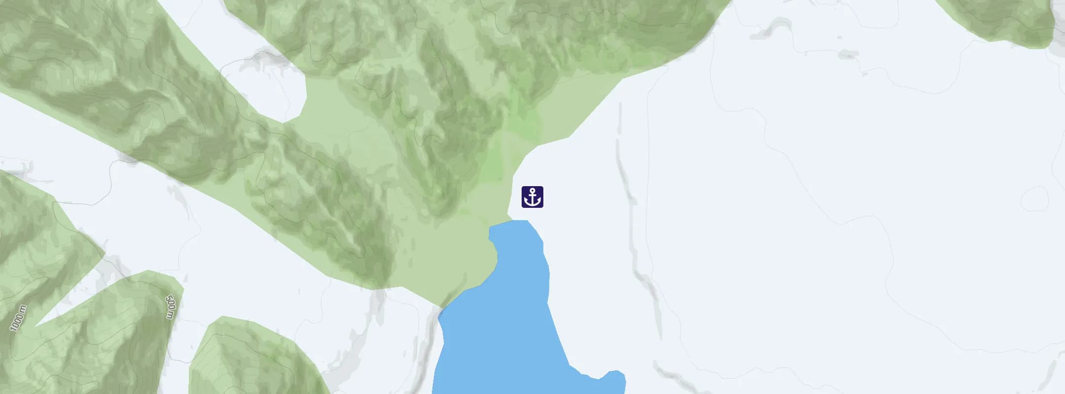 Map of Hubbard Glacier