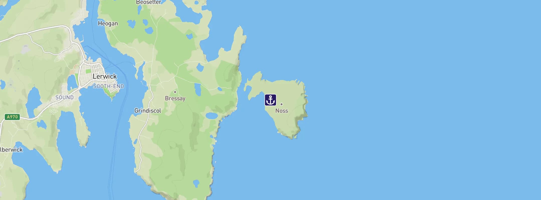 Map of Isle of Noss