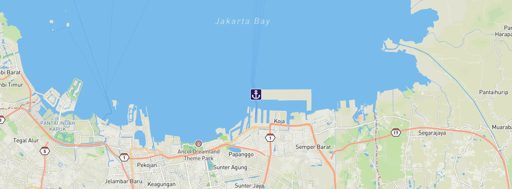 Map of Jakarta