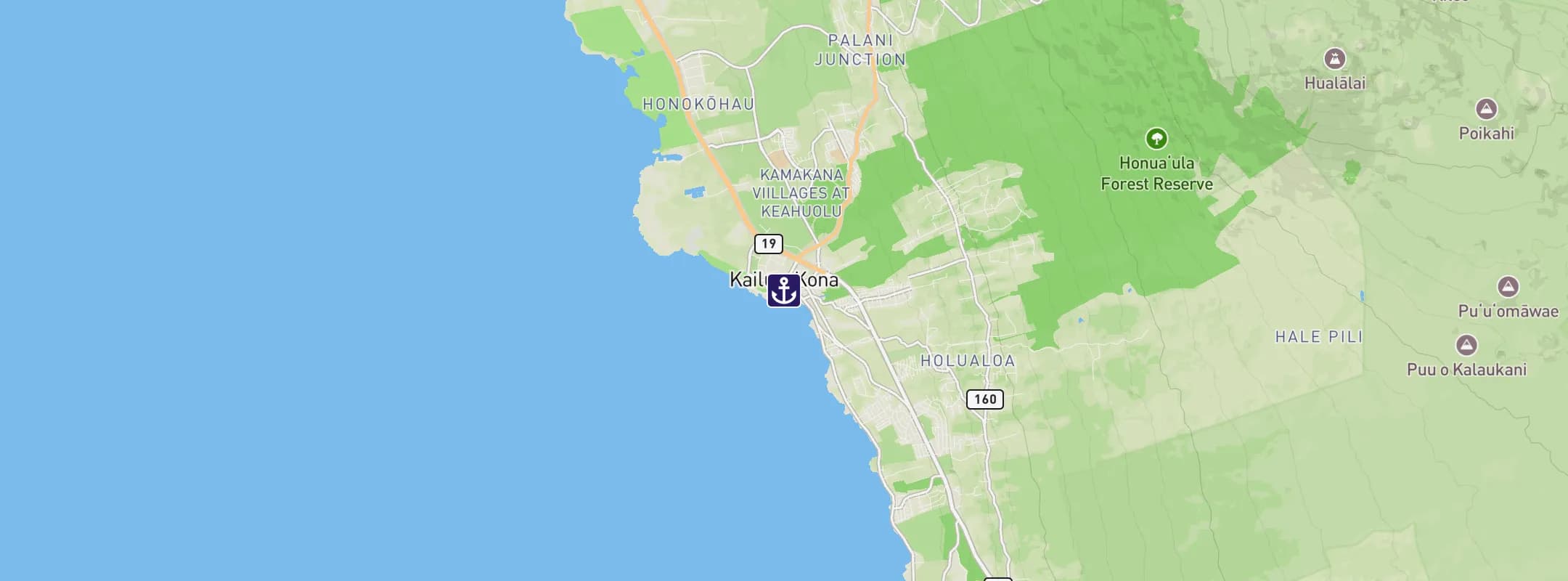 Map of Kailua-Kona