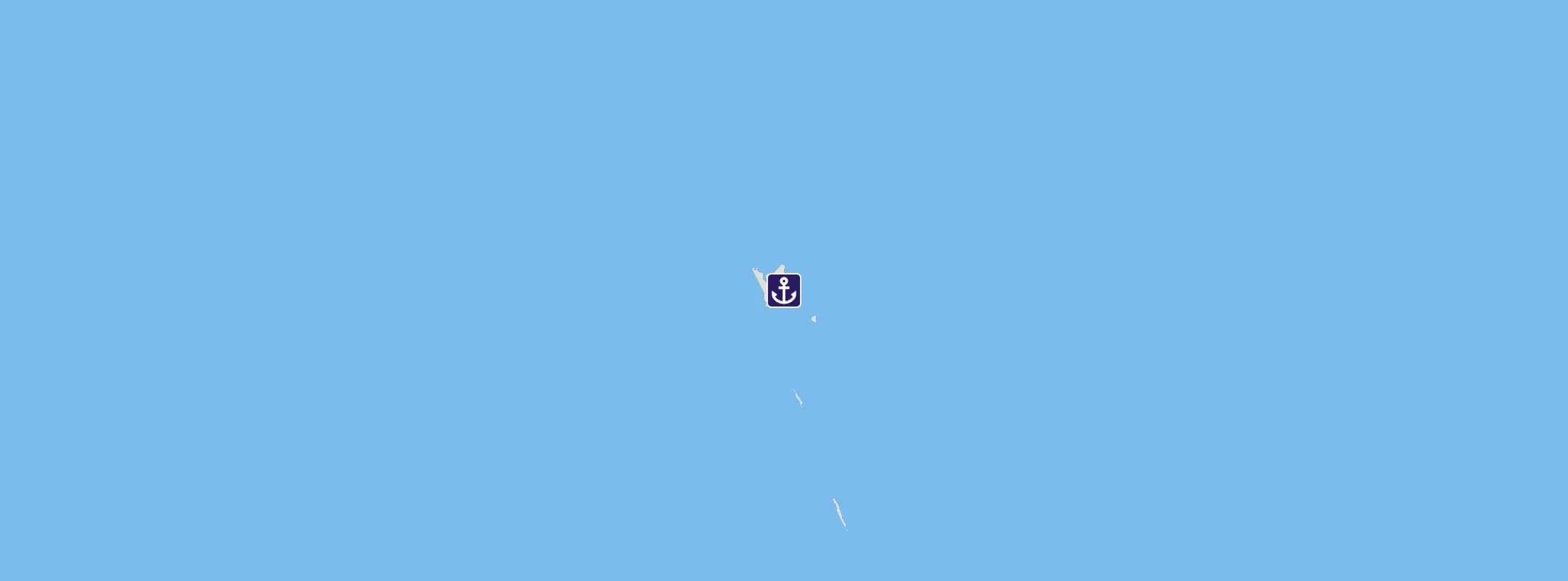 Map of MSC Ocean Cay