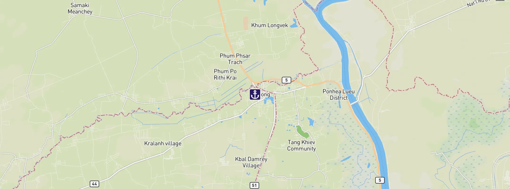 Map of Oudong