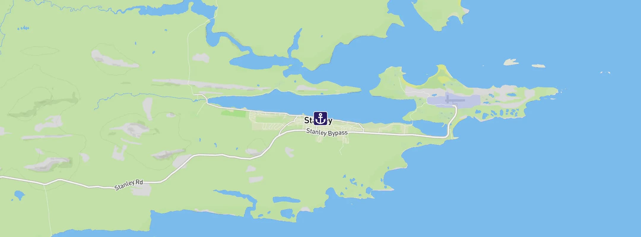 Map of Port Stanley