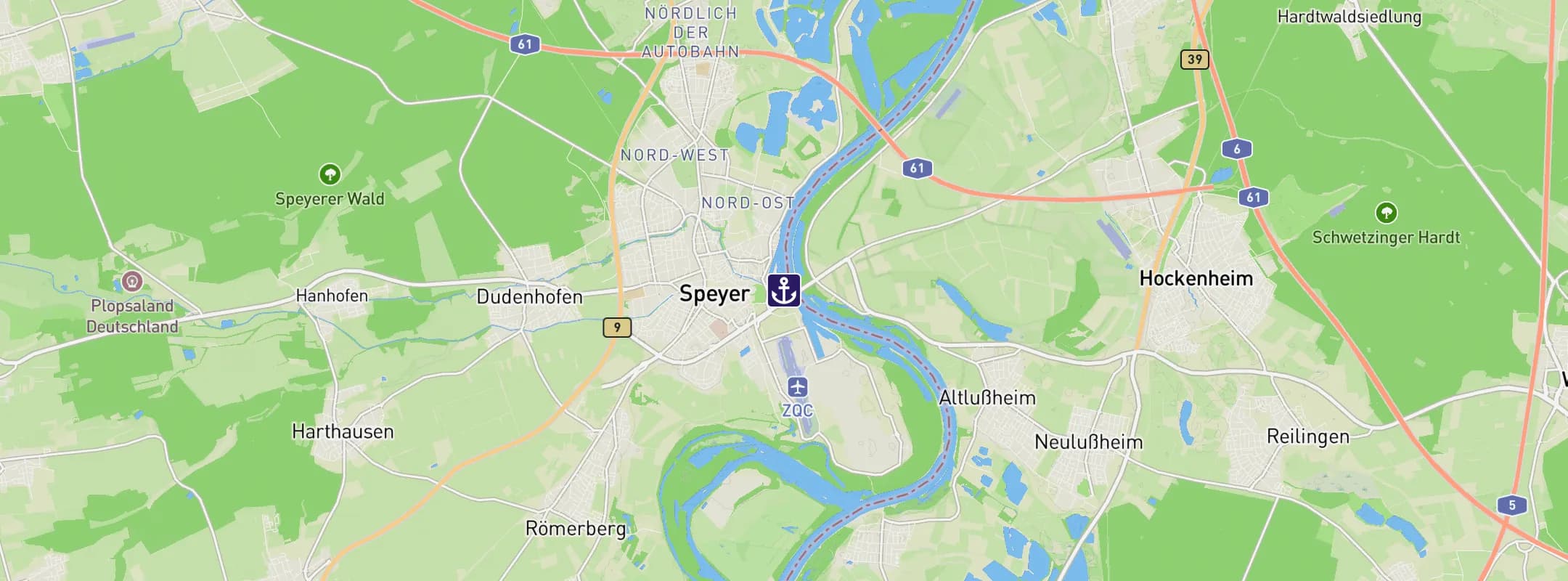 Map of Speyer