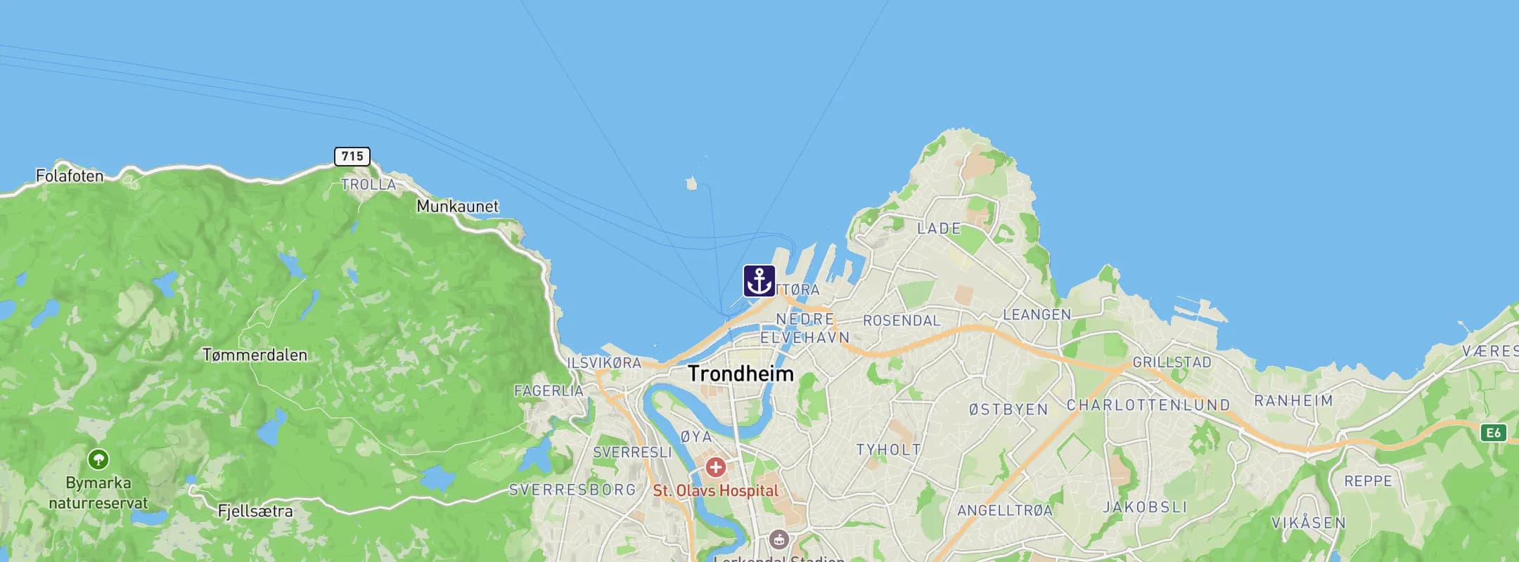 Map of Trondheim