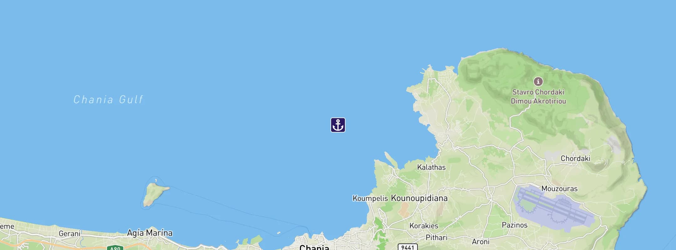 Map of Chania