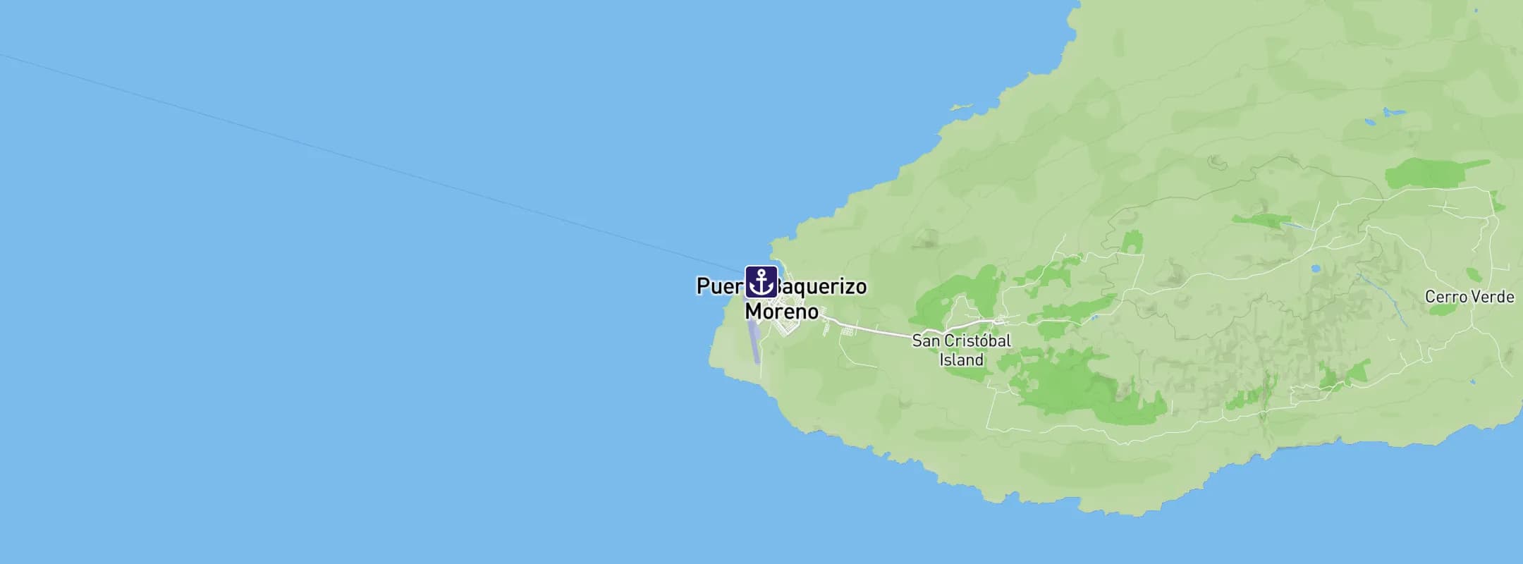 Map of Puerto Baquerizo Moreno