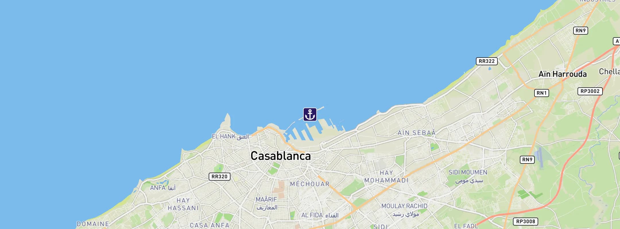 Map of Casablanca