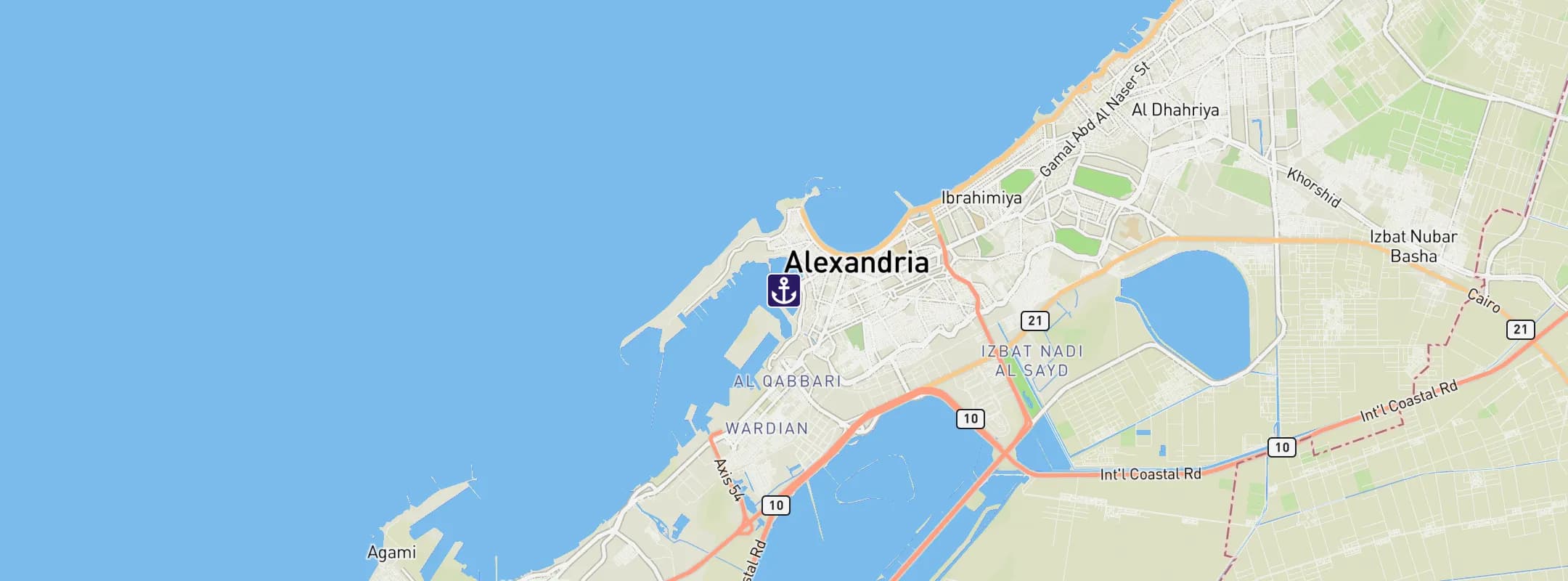 Map of Alexandria